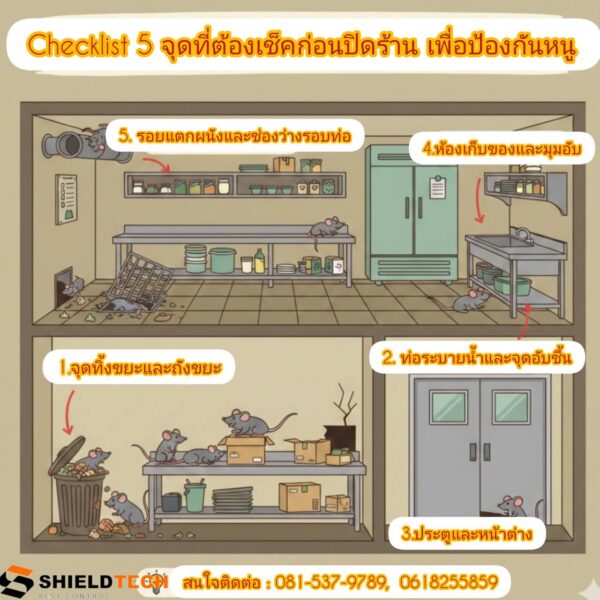 checklist กำจัดหนู หัวหิน